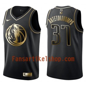 NBA Dallas Mavericks Trikot Kostas Antetokounmpo 37 Nike Schwarz Golden Edition Swingman - Herren